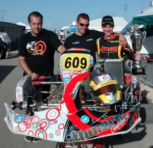 Kristof, Birger and Mathias with P2 Trophy